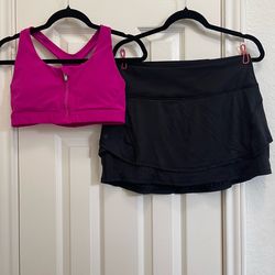 Athleta women’s skirts and top