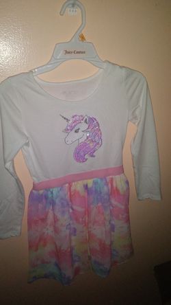 Childrens place unicorn dress size 4