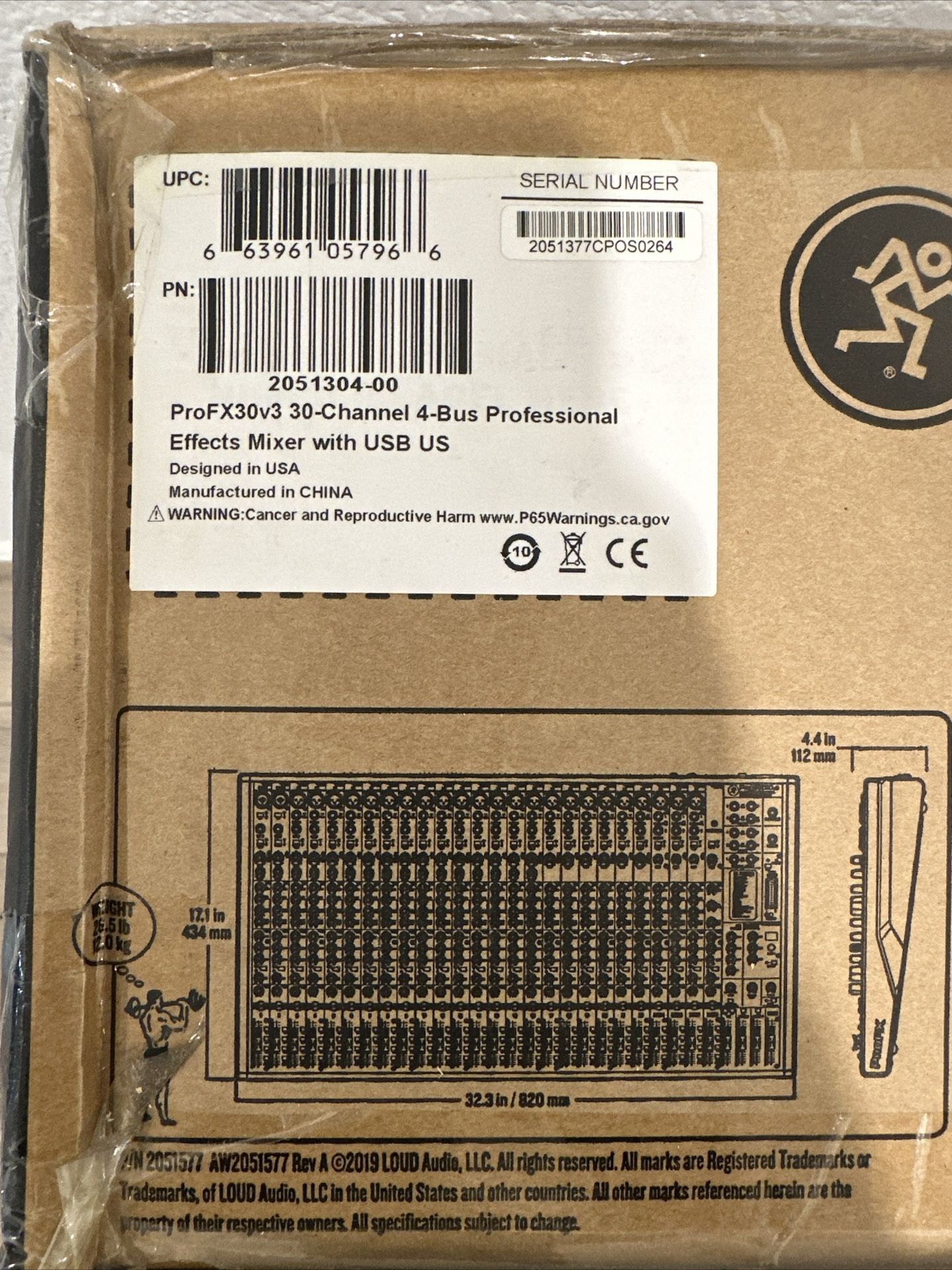 Mackie ProFX30v3 30-channel Mixer with USB and Effects