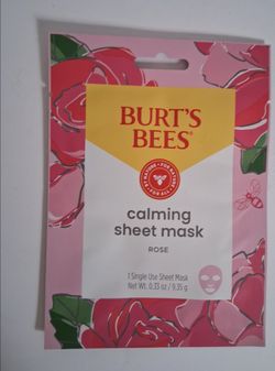 Burts bees calming sheet mask