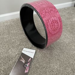 Pink Yoga Wheel for Stretching, Backbends & Flexibility