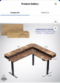 Like new two tier electric desk $100