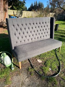 Modern Settee Bench ,loveseat Sofa Loveaseat Settee Sofa Bench High Back for Dining Living Room Hallway or Entryway .it is very good condition