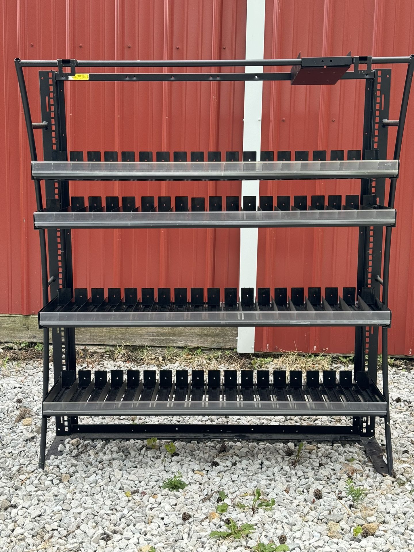 Sturdy Metal Tobacco Display Shelving Unit - Ideal for Convenience Stores