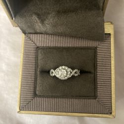 10k White Gold Neil Lane Engagement Ring 