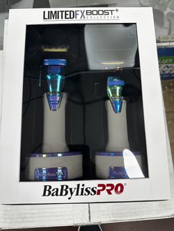 BaByliss PRO FX Boost Limited Edition Clipper & Trimmer Chameleon Set w/  Base