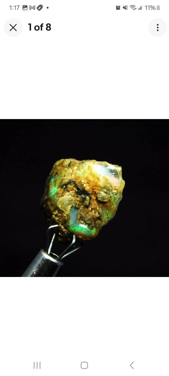 Natural 4.20 Ct Ethiopian Fire Opal Rough Raw Loose Gemstone