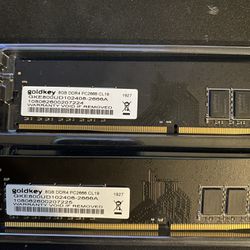 Ram 8gb DDR4 2 Sticks