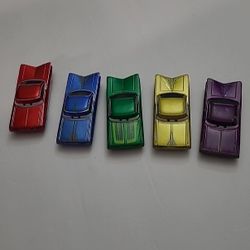 Disney CARS: "RAMONE" Diecast Chevy Impalas (5) Five Colors Blue/Yellow/Red/Green/Purple