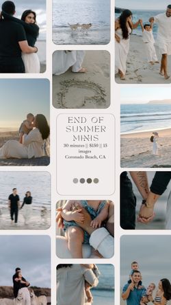 End Of Summer Mini Sessions