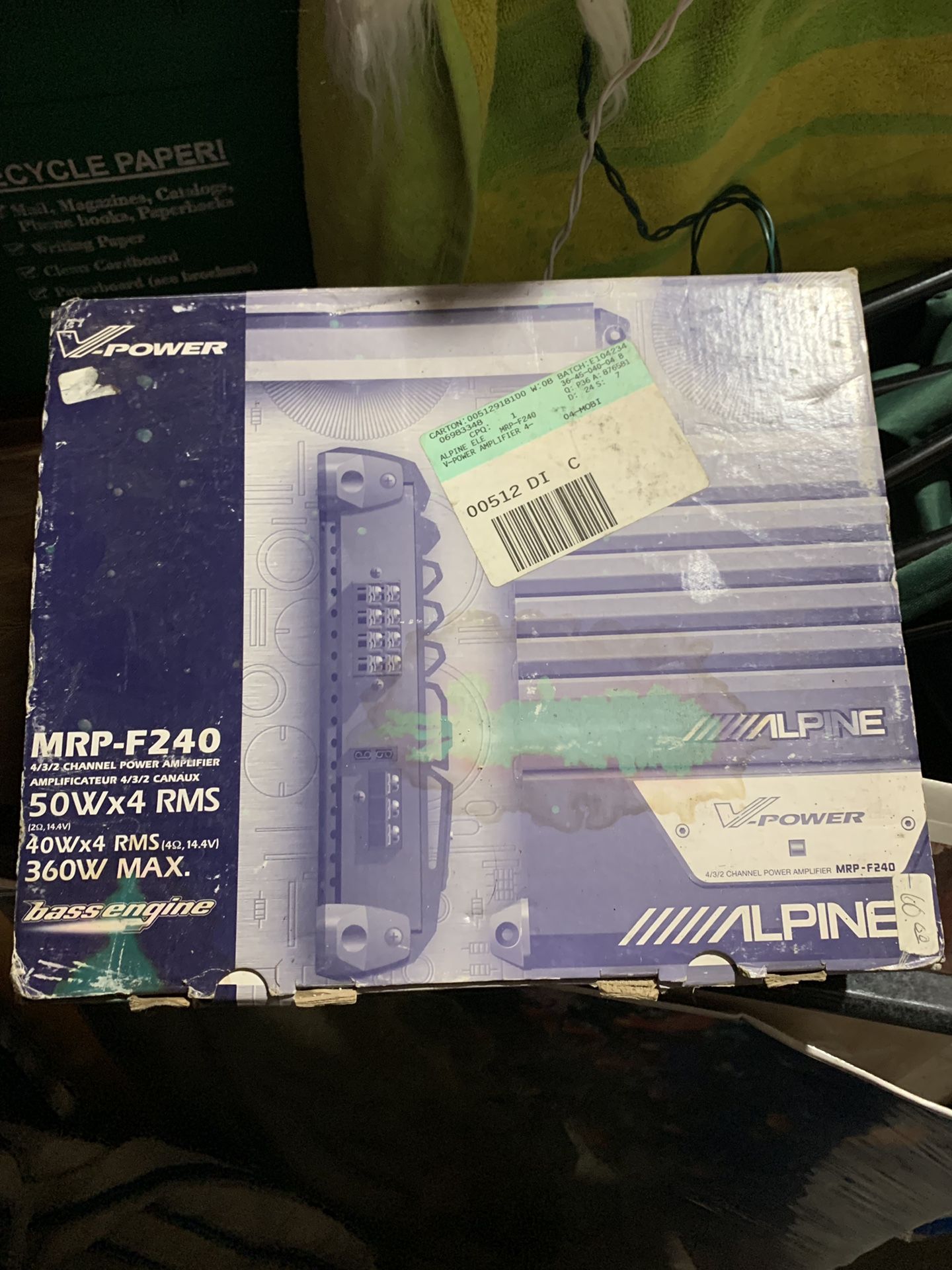 Alpine amplifier