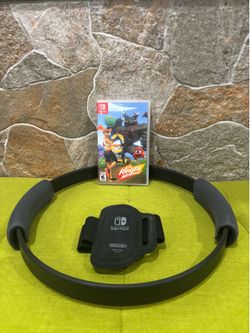 Ring fit adventure all pieces and game, no box