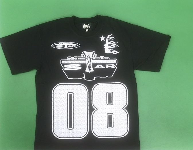Medium , Black Hellstar Tee