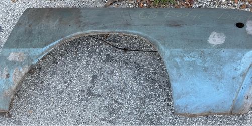 1968 Dodge Dart Front Passenger Fender Assembly & Header Bar OEM Mopar - Local Pickup St. Pete FL