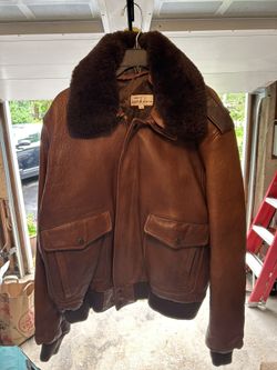 Leather Jacket Vintage Size:44