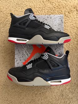 Size 9.5 (Used condition, comes with original box) - Air Jordan 4 retro bred reimagined