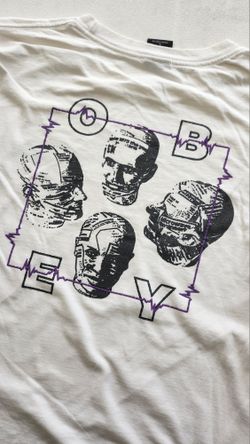 OBEY Long Sleeve Graphic T Shirt (L)
