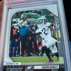 2024 Panini Instant  NFL  Saquon Barkley Backwards Hurdle Slab
