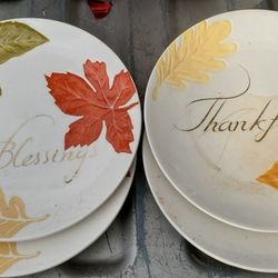 Better Homes & Gardens Heritage Collection fall-themed ceramic salad plate