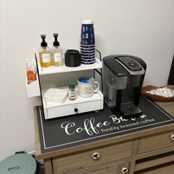 Storage/Organizer Tiered Shelve - great for coffee station or bathroom