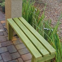 17"H X 40"W X 12"D (3 Planks) 🌱Solid Wood Bench ::: Oregano