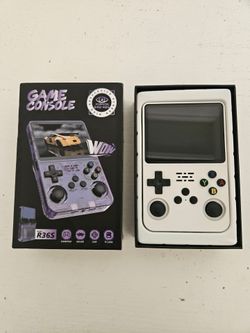R36S Retro Handheld Game Console (White)