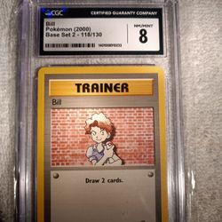 Vintage Bill trainer Graded Pokemon Card