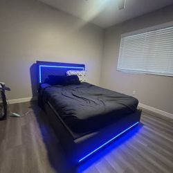 Full Size Mattress And Bed Frame LED
