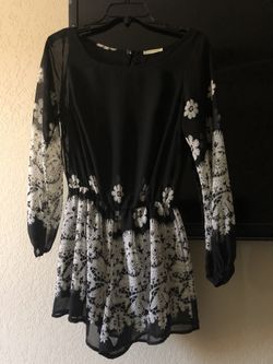 Black and White Romper