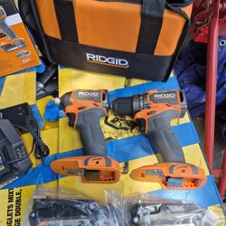 RIDGID 18V SubCompact Brushless 2-Tool Combo Kit with Drill/Driver, Impact Driver