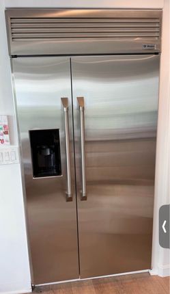 42” Ge Monogram Stainless Steel with External Water & Ice Delivery Available