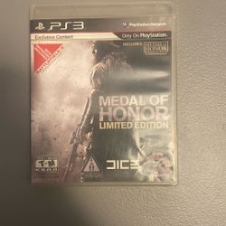 PS3 Medal Of Honor