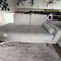 Grey Chaise Sofa Couch