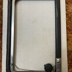 VW TYPE 2 BUS 1(contact info removed) BAY WINDOW RIGHT SIDE QUARTER VENT WING WINDOW ASSEMBLY no glass used