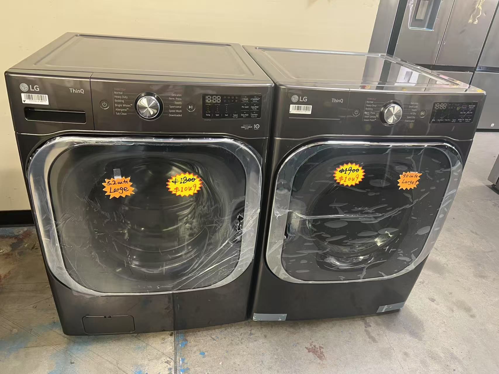Best Seller🔥👍LG Mega Capacity Washer and Gas Dryer Set