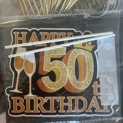 50th Birthday Balloons Ect….