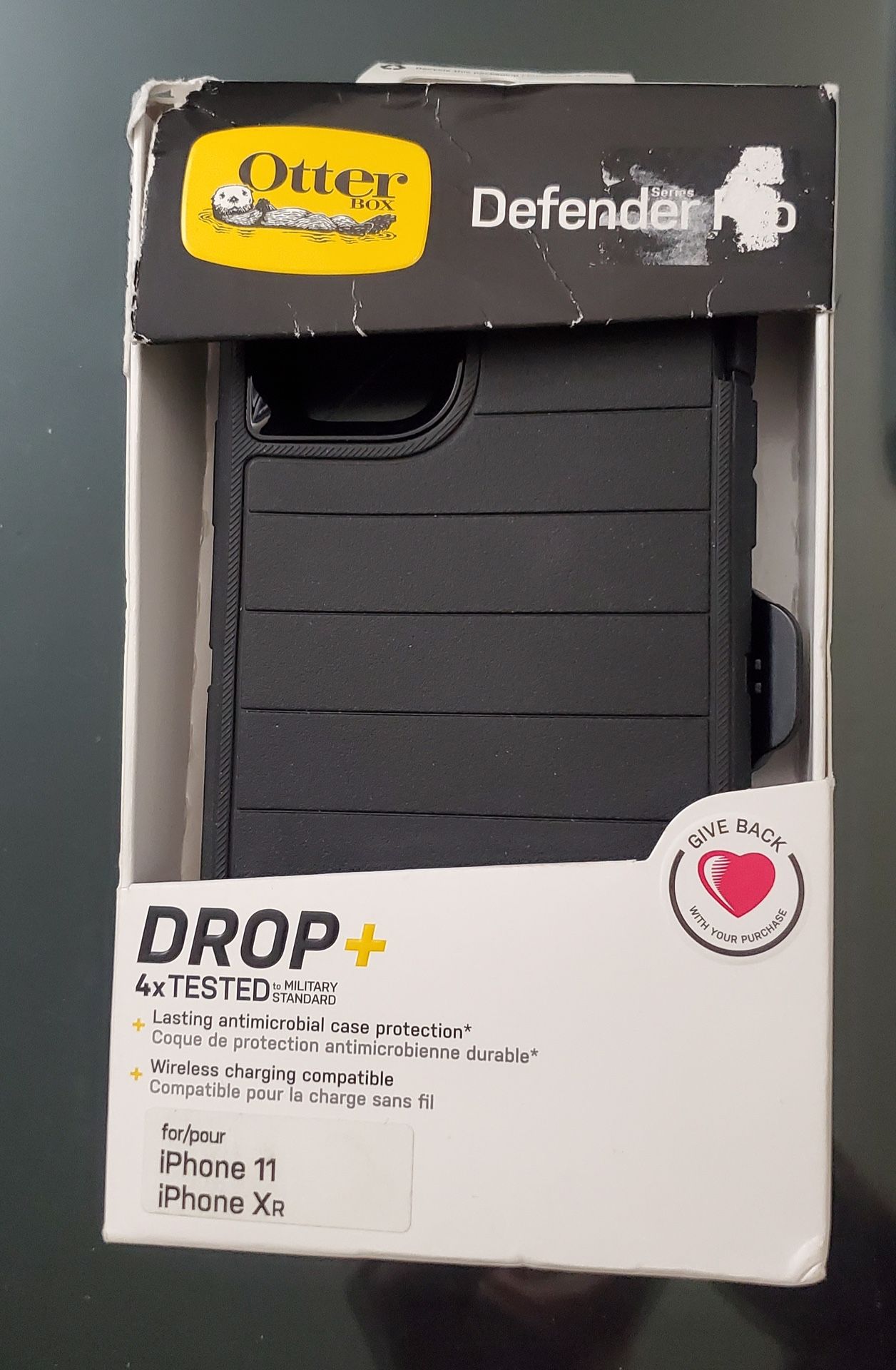 OtterBox DEFENDER SERIES Case & Holster for Apple iPhone 11/ iPhone XR - Black
