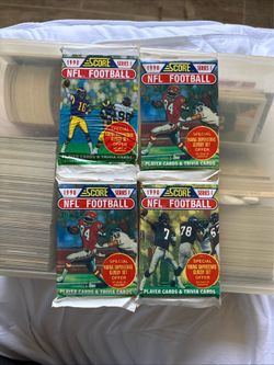 NFL score packs 4 packs sealed