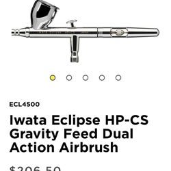 Iwata Eclipse HP-CS - Compressor-paint Air Brush 