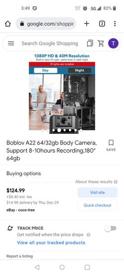 Mini Body Camera Boblov