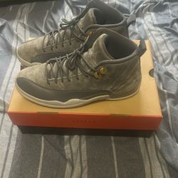 dark grey jordan 12