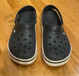 Men’s Crocs Crocband Black & White, US Size Mens 13