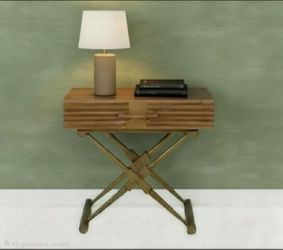 2 end tables or nightstands (Zanta Solid Wood End Table with Storage By Noir)