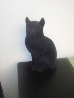 SALE PRICED ANTIQUE 13 In TALL BLACK CAT