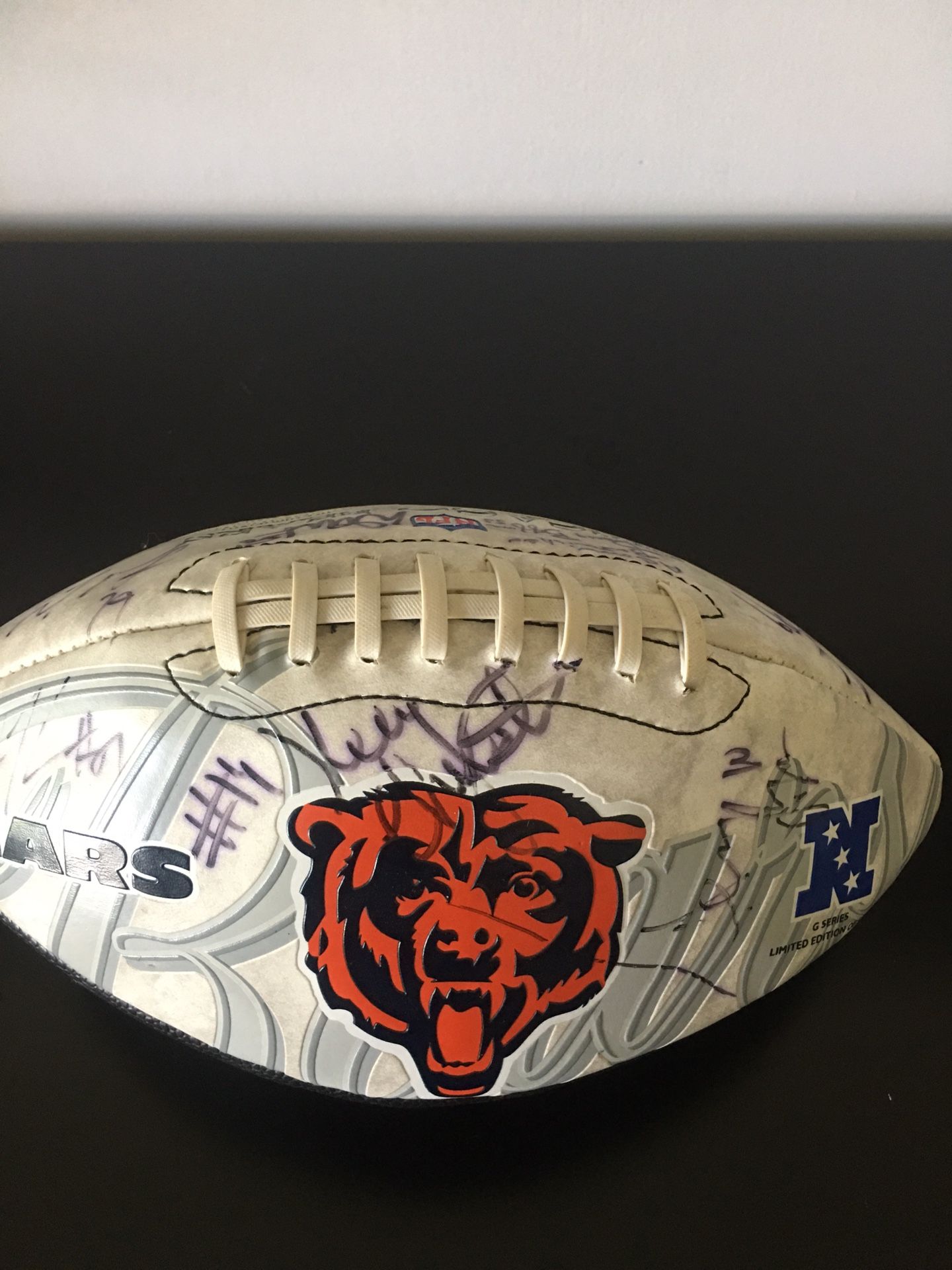 Chicago Bears Autographed Footballs (9). Players Listed In The