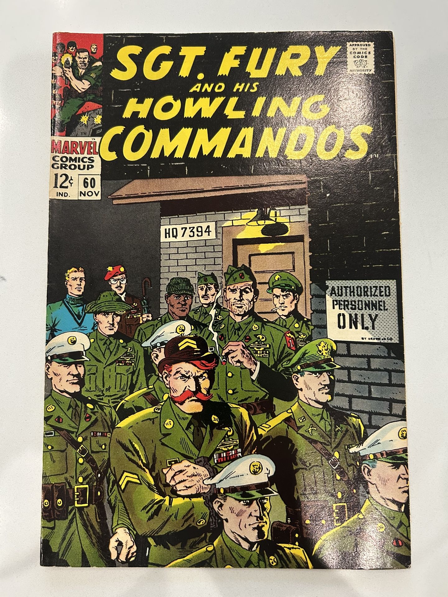Sgt. Fury & His Howling Commandos #60 ('68) 12 Cent, Gary Friedrich, VF High Grade 🔥 