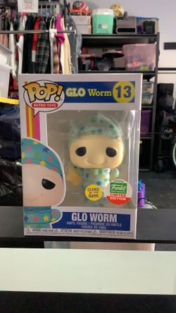Funko pop! Retro toys Glo worm #13  glow in the dark Funko exclusive