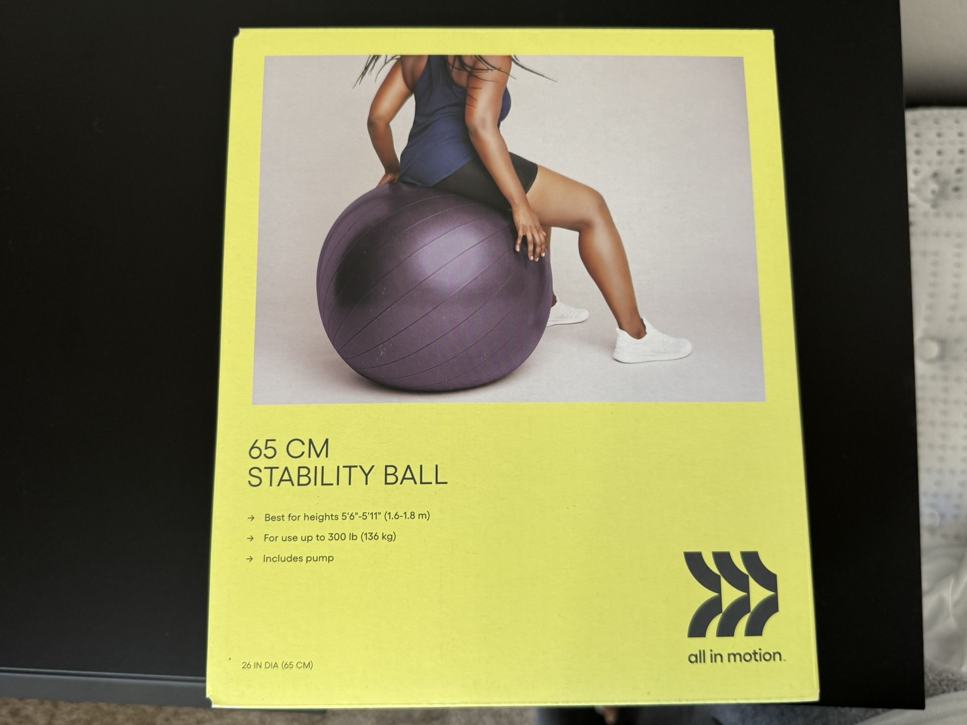Brand New 65cm Stability Ball β Perfect for Pilates, Workout, or Pregnancy!