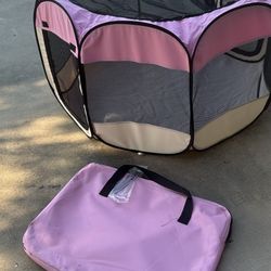 Round Exercise Dog Pen 