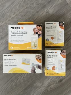Medala Breast Milk Storage Bags / Clean Wipes